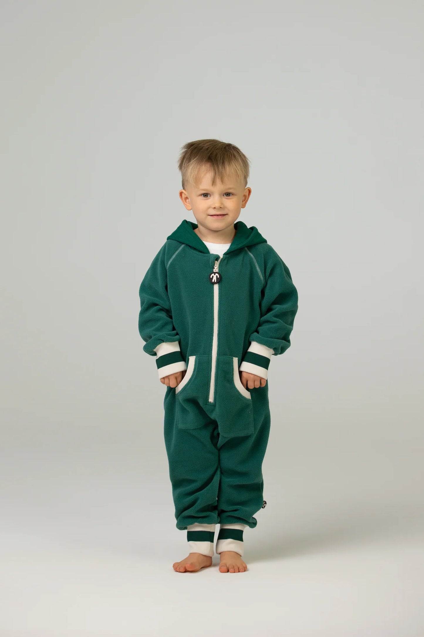 Overall din fleece - Dark Green - DucKsday