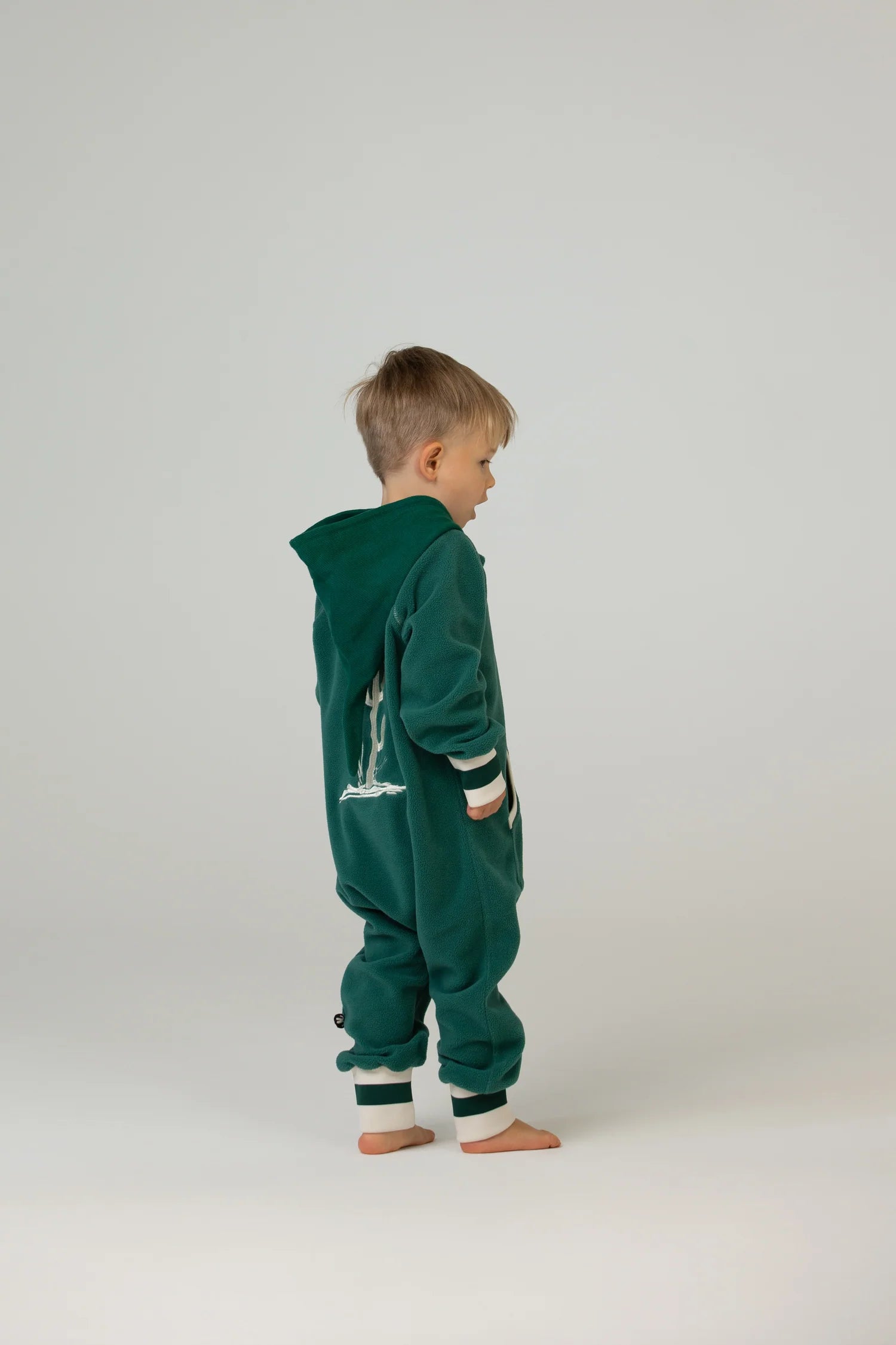 Overall din fleece - Dark Green - DucKsday