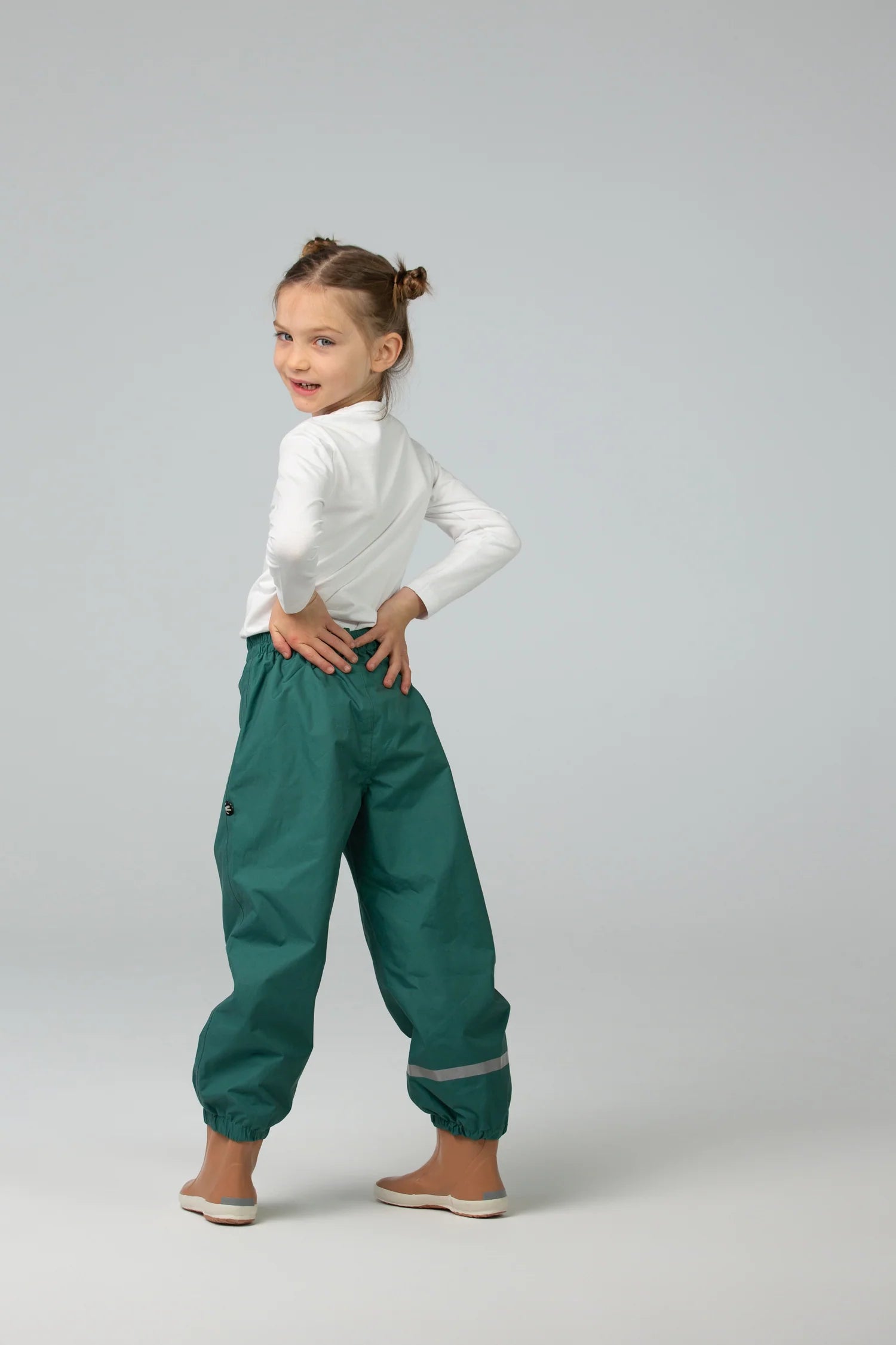 Pantaloni de ploaie - Dark Green - Ducksday