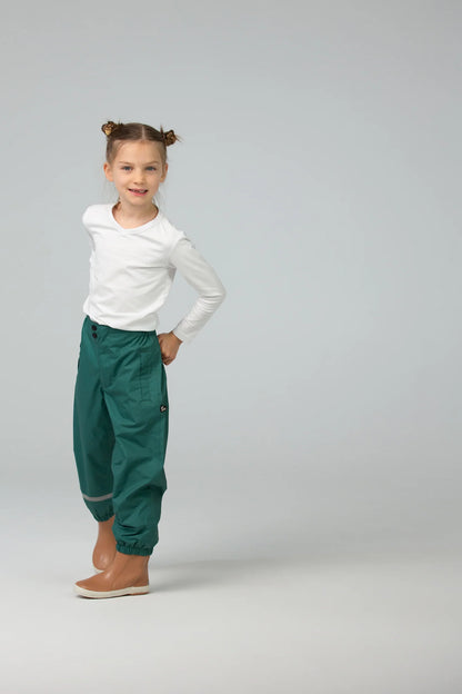 Pantaloni de ploaie - Dark Green - Ducksday