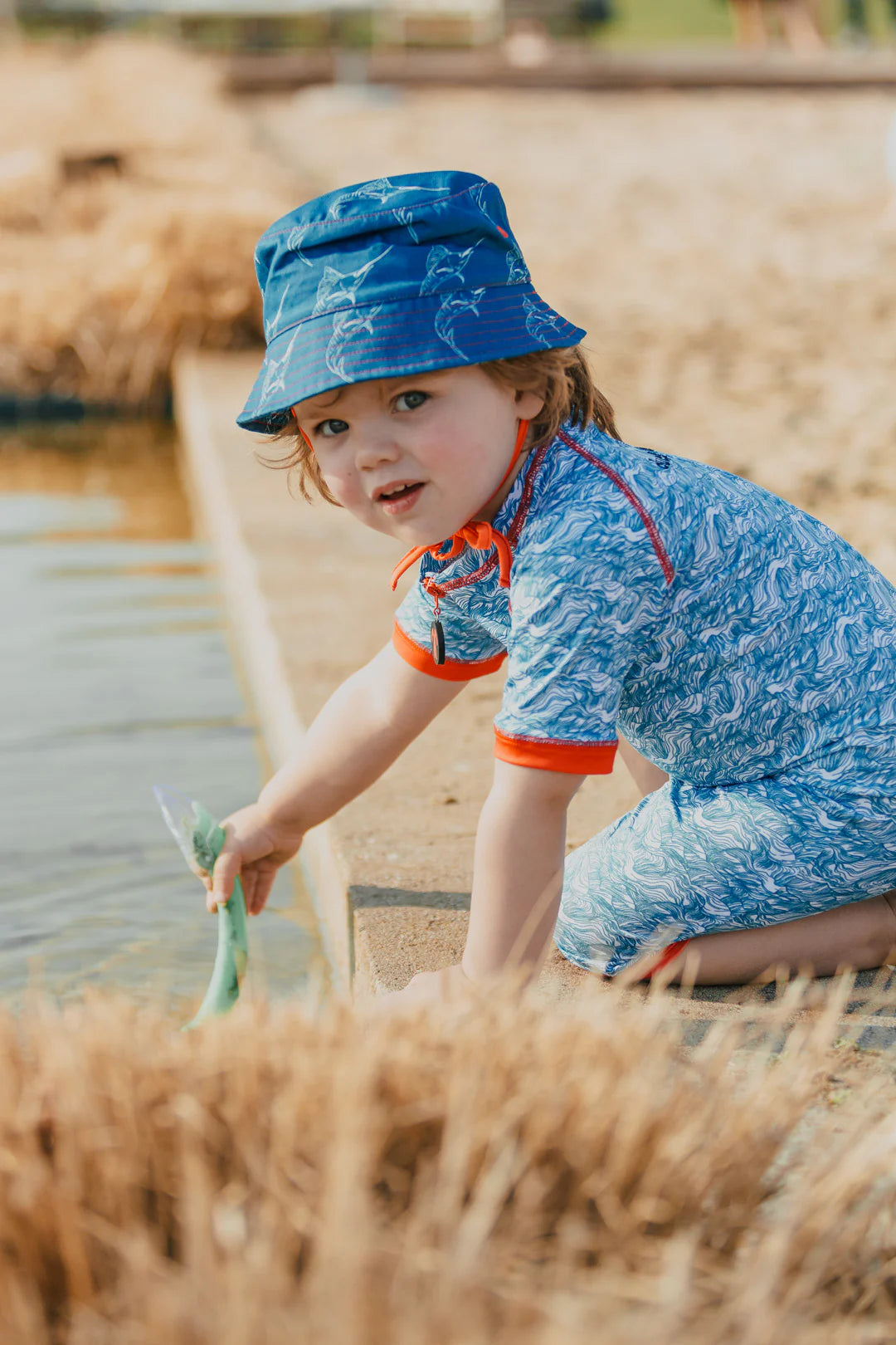 Pălărie de soare bucket UPF50+ baby - DucKsday - Straya