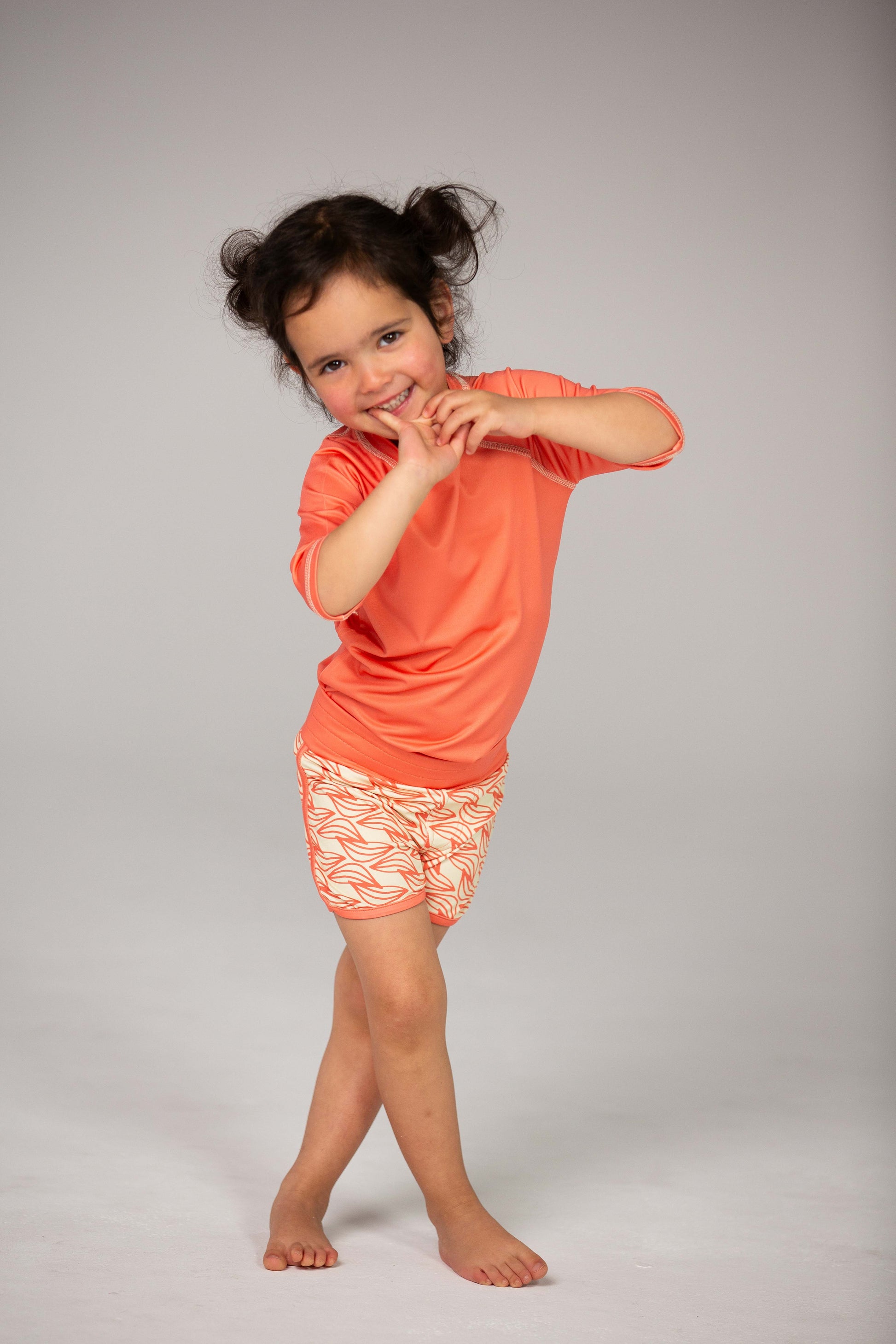 DucKsday - Tricou pentru înot cu protecție solară UPF 50+ - Coral