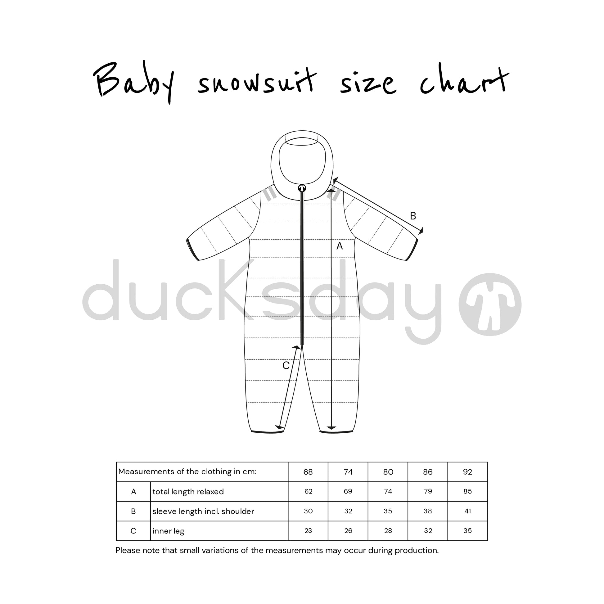 Snowsuit (costum de iarnă) matlasat căptușit cu fleece Joe (baby) - DucKsday