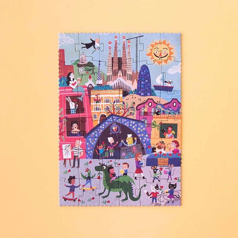 Puzzle reversibil Londji, zi și noapte în Barcelona