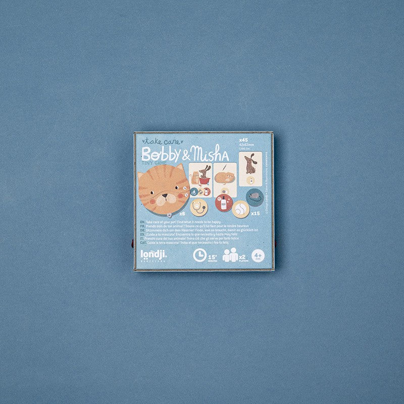 Joc de Memorie Bobby & Misha – Joc de Masă pentru Copii 4+ ani, 2 Jucători | Londji