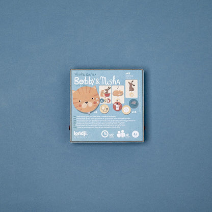 Joc de Memorie Bobby & Misha – Joc de Masă pentru Copii 4+ ani, 2 Jucători | Londji