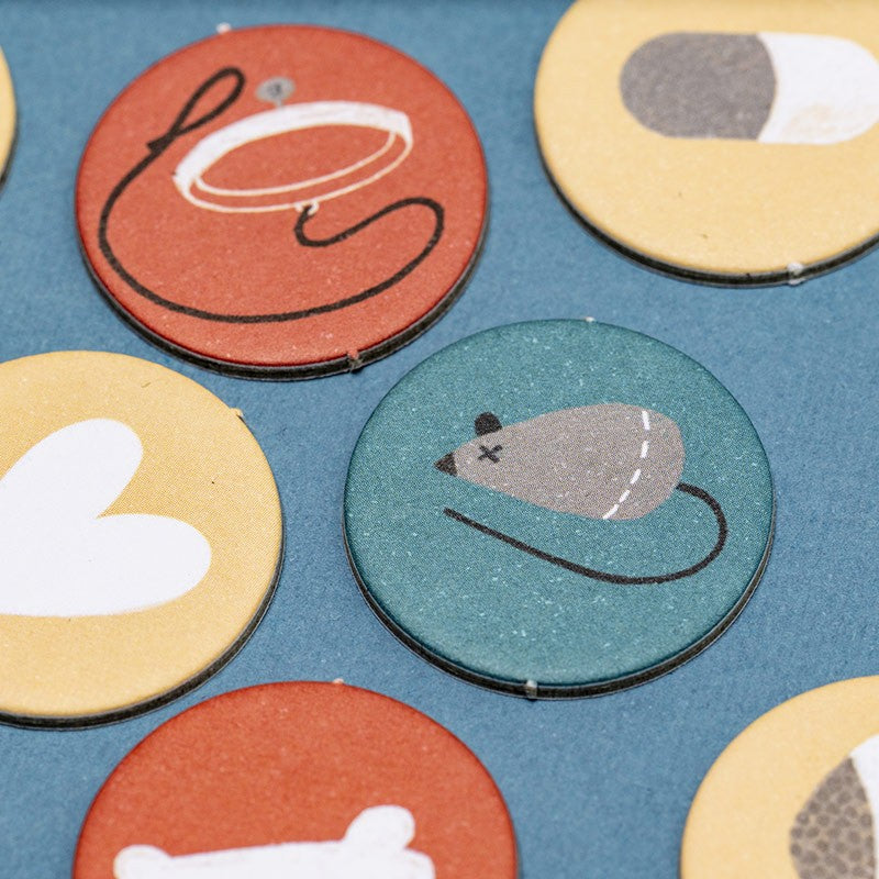 Joc de Memorie Bobby & Misha – Joc de Masă pentru Copii 4+ ani, 2 Jucători | Londji