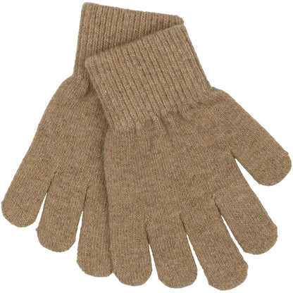 Mănuși tricotate cu lână Magic Gloves Mikk-line - set de 3 perechi Beige - Melange Denver - Brown Melange