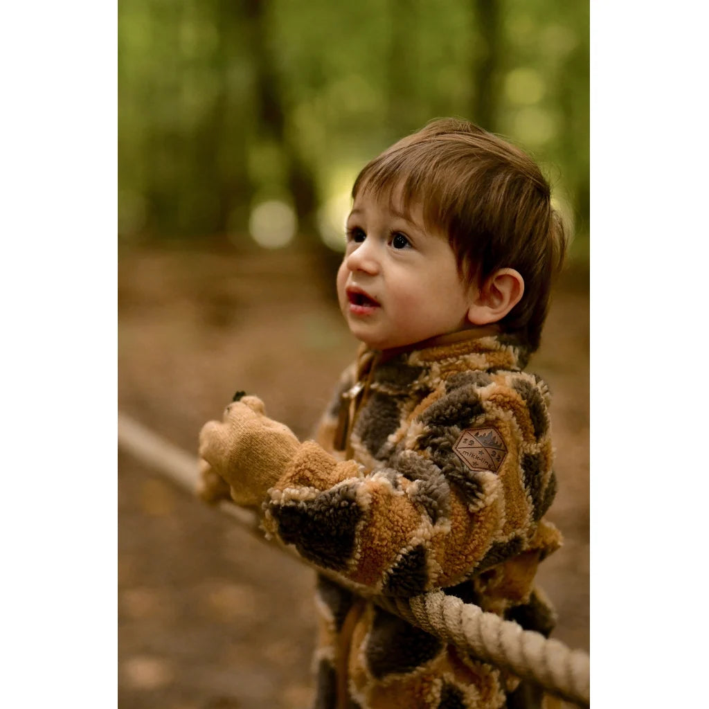 Mănuși tricotate cu lână Magic Gloves Mikk-line - set de 3 perechi Beige - Melange Denver - Brown Melange