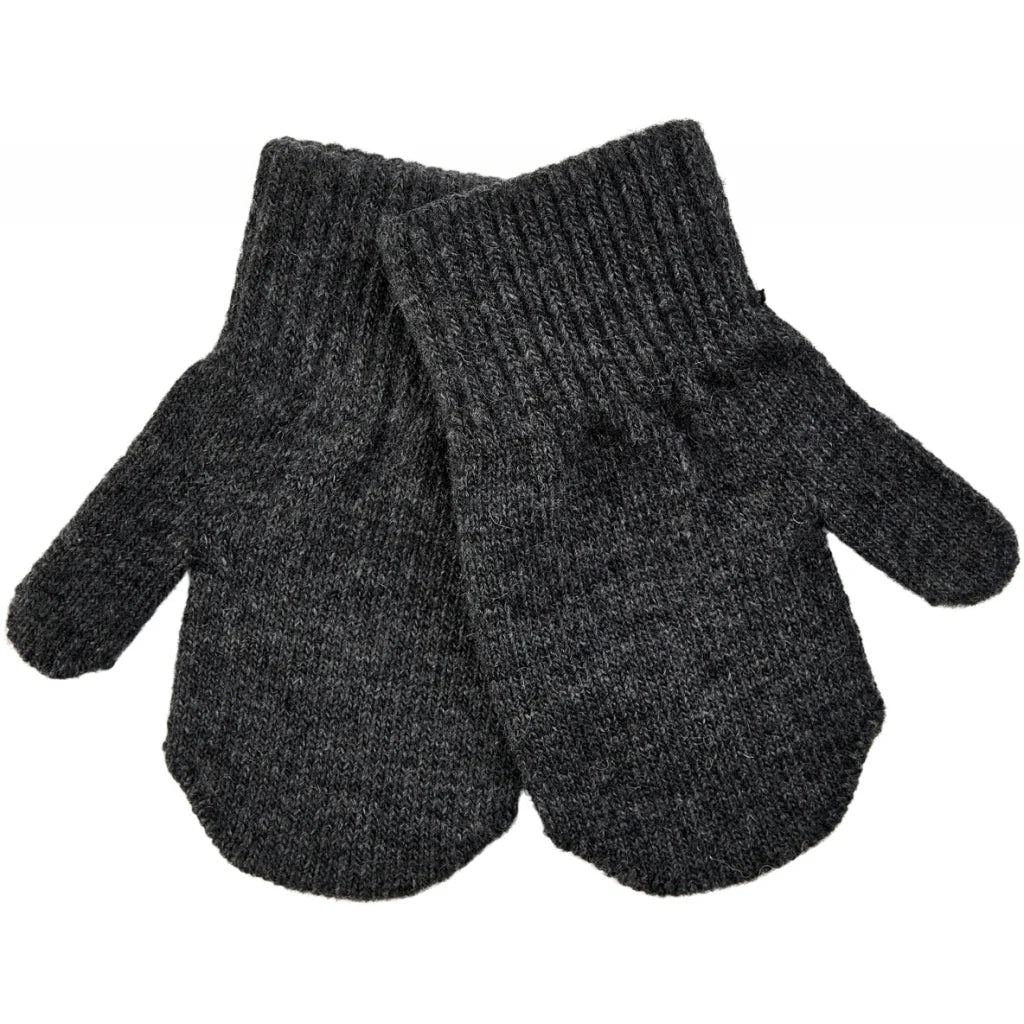 Mănuși Mikk-line tricotate cu lână - set de 3 perechi: Black - Antrazite - Black