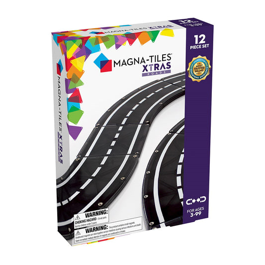 Magna-tiles Xtras Roads, extensie 12 piese
