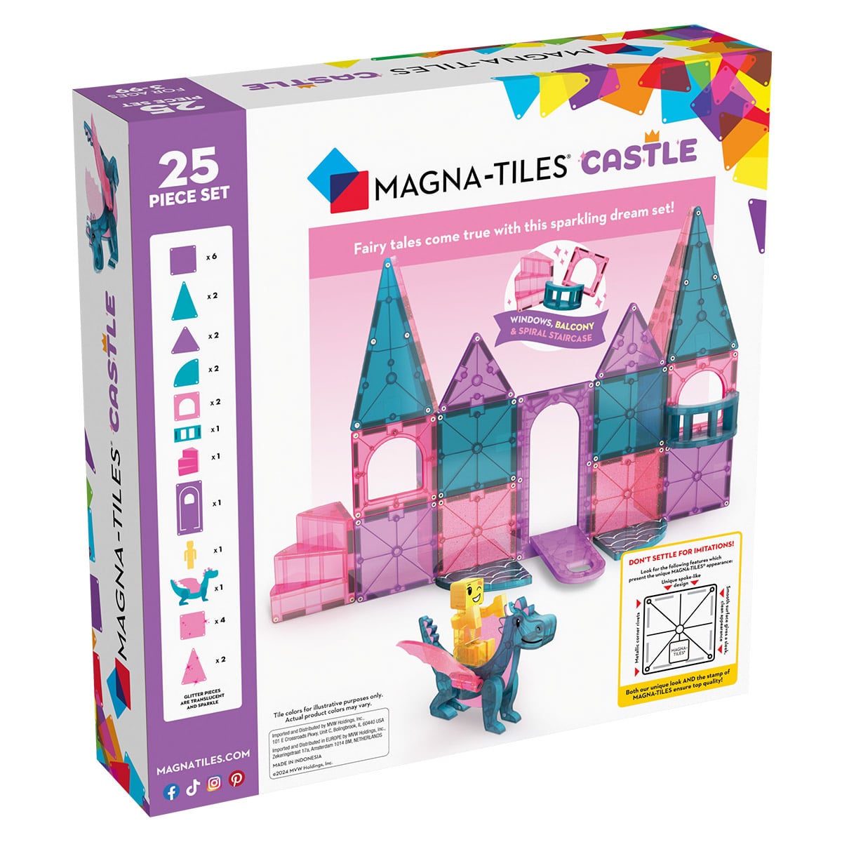 Magna-Tiles Castle, 25 piese