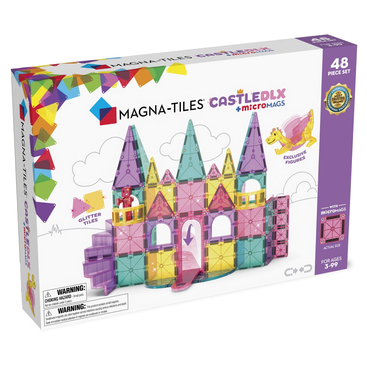 Magna-Tiles Castle Deluxe, 48 piese