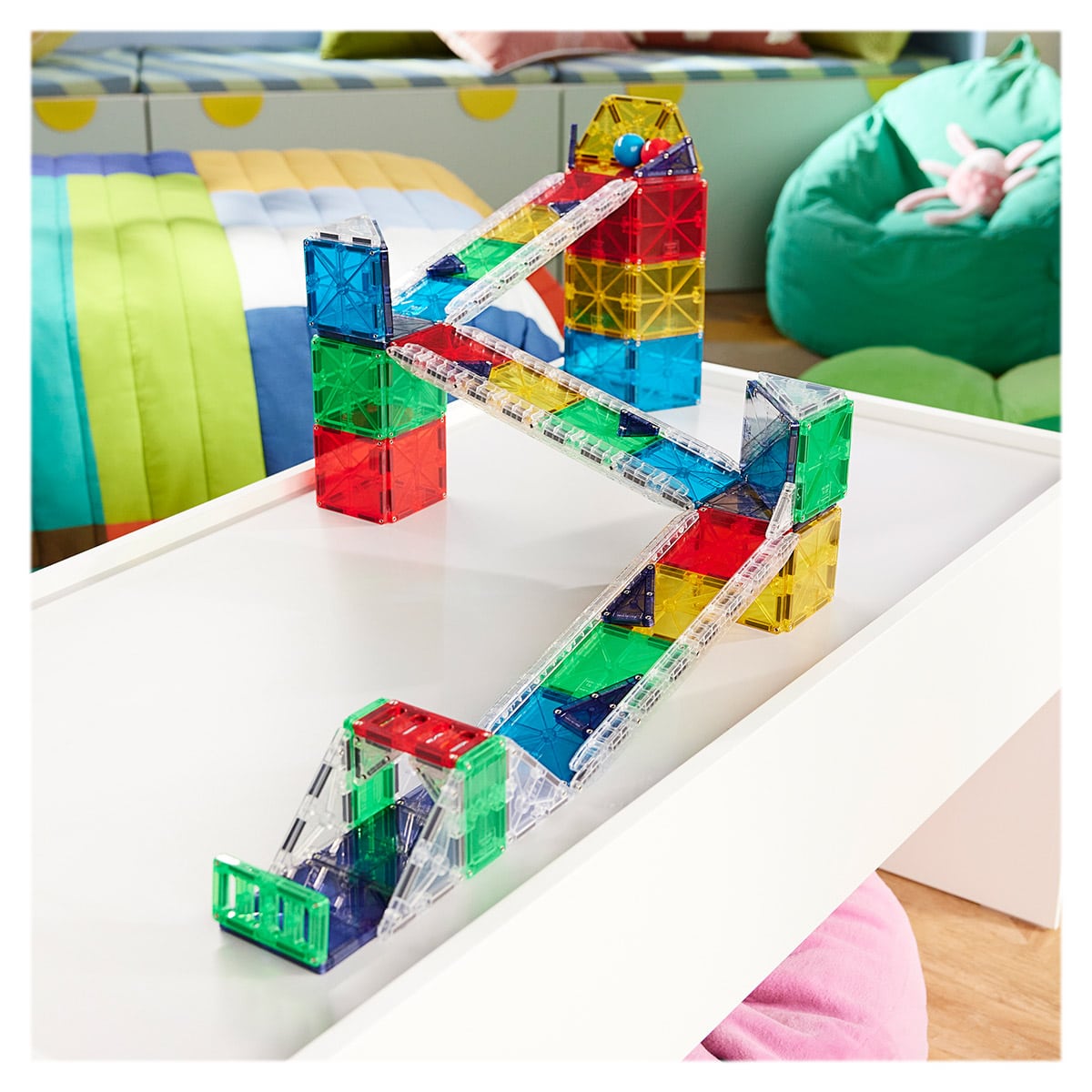MAGNA-TILES Rail Racers Deluxe, 90 piese