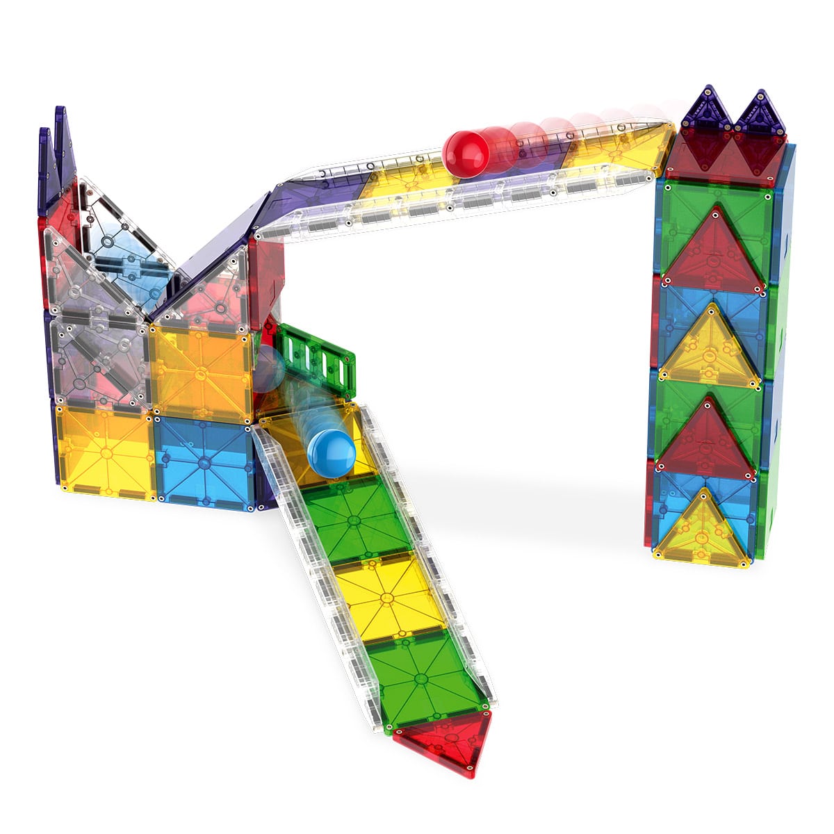 MAGNA-TILES Rail Racers Deluxe, 90 piese
