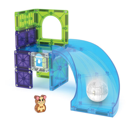 MAGNA-TILES Cursa hamsterului, set magnetic, 13 piese