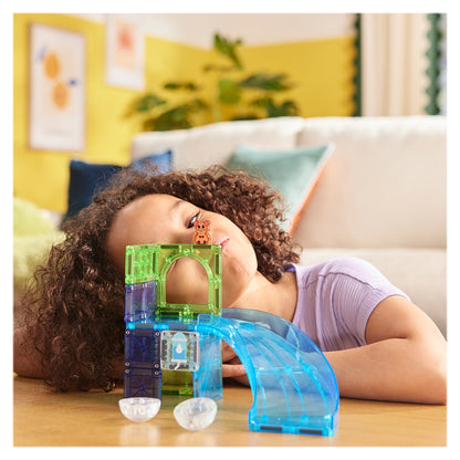 MAGNA-TILES Cursa hamsterului, set magnetic, 13 piese