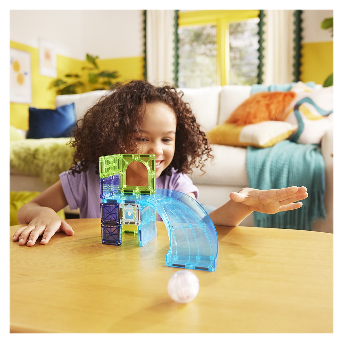 MAGNA-TILES Cursa hamsterului, set magnetic, 13 piese
