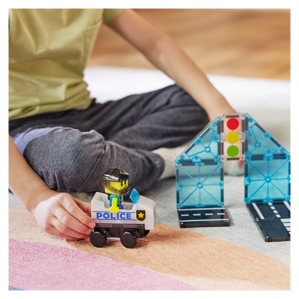 MAGNA-TILES Police Patrol, 20 piese