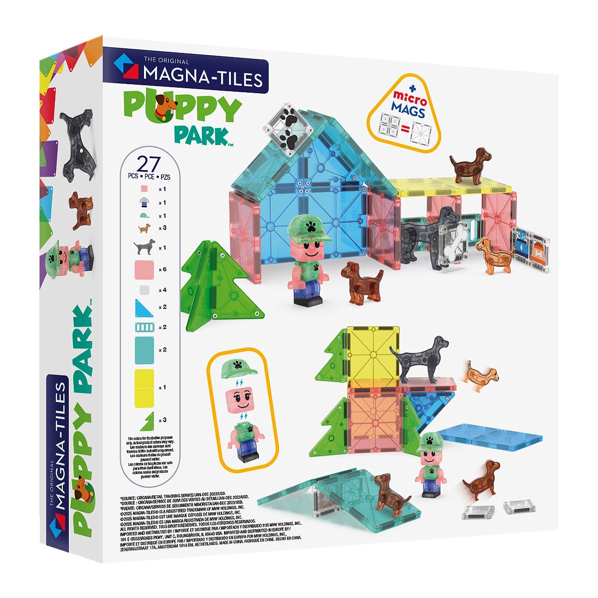 MAGNA-TILES Puppy Park, 27 piese