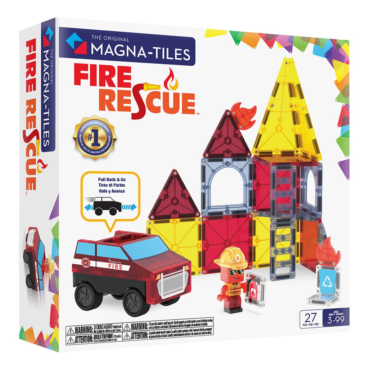 MAGNA-TILES Fire Rescue, 27 piese