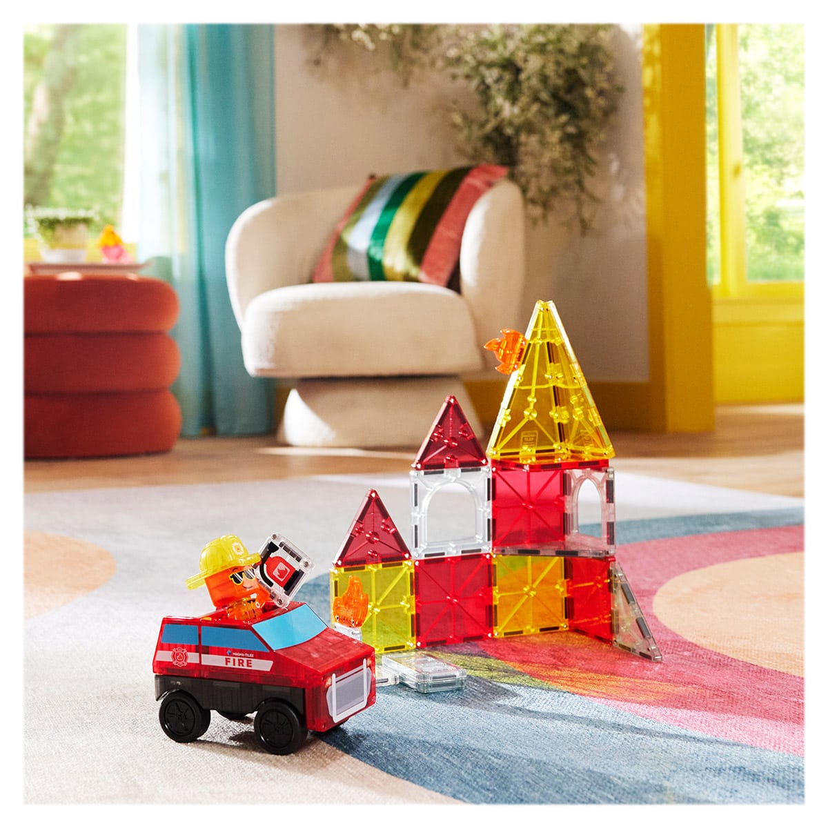 MAGNA-TILES Fire Rescue, 27 piese