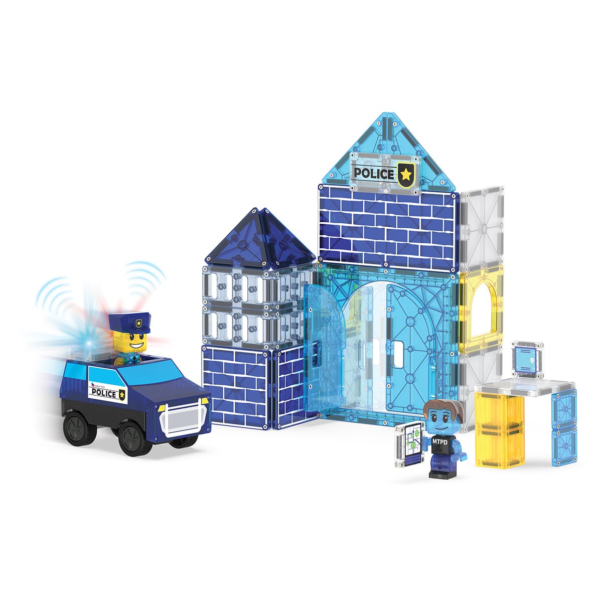 MAGNA-TILES Police Station, 35 piese