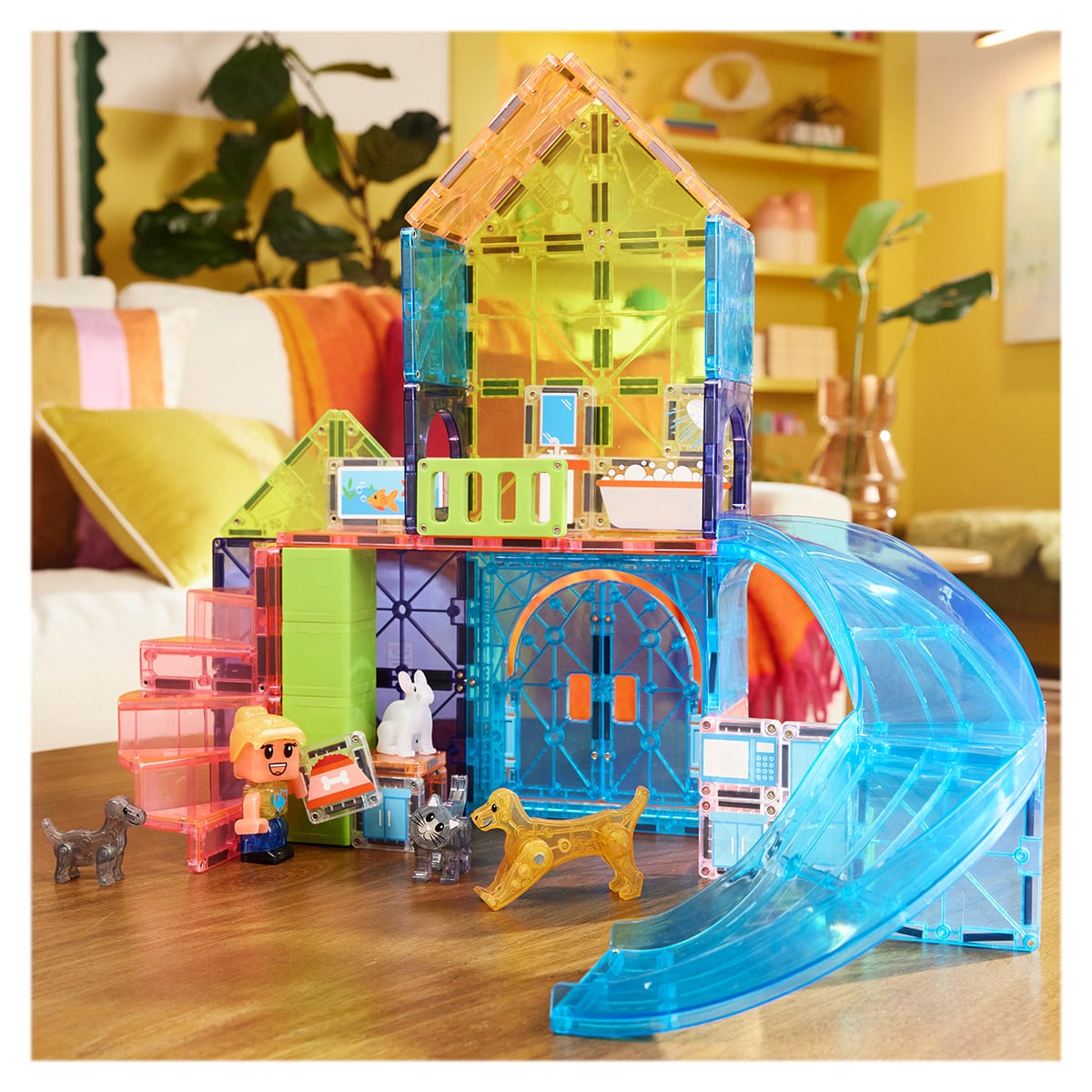 MAGNA-TILES Pet Playhouse, 50 piese