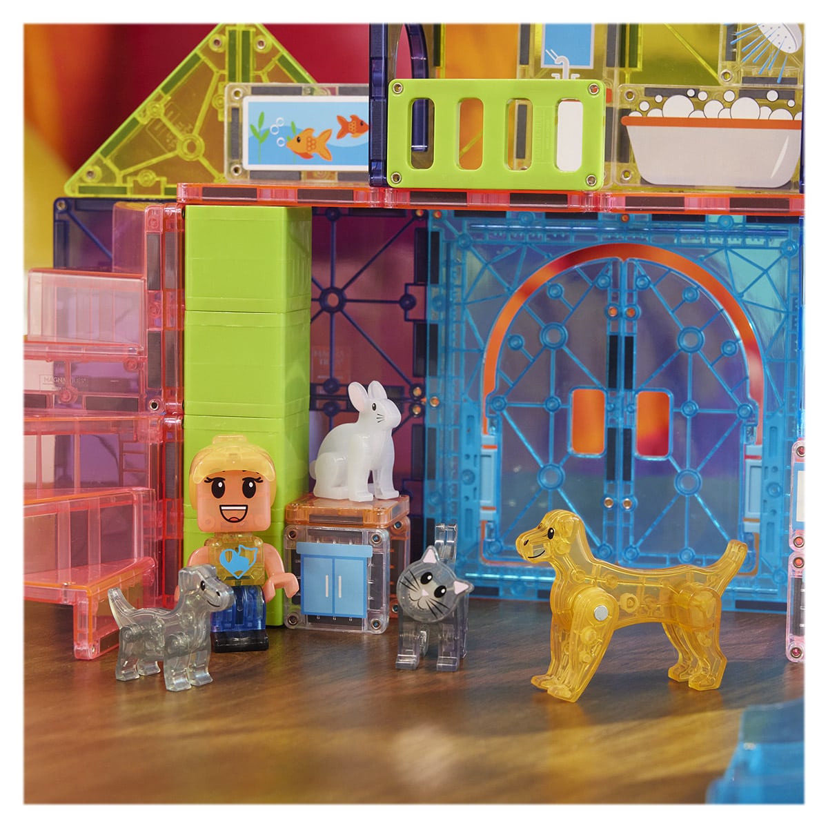 MAGNA-TILES Pet Playhouse, 50 piese