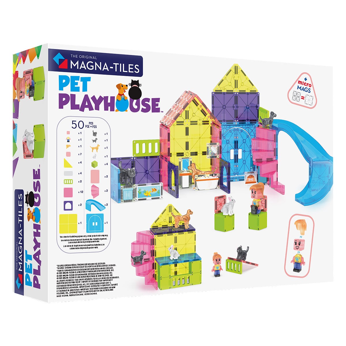 MAGNA-TILES Pet Playhouse, 50 piese