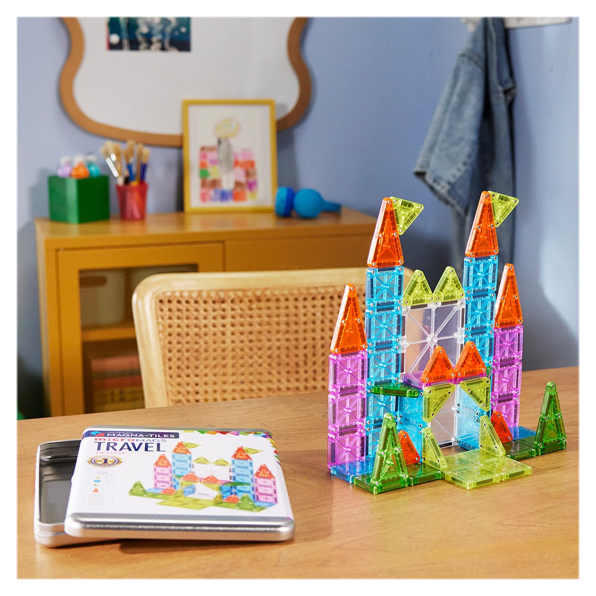 MAGNA-TILES microMAGS Travel Deluxe, 55 piese