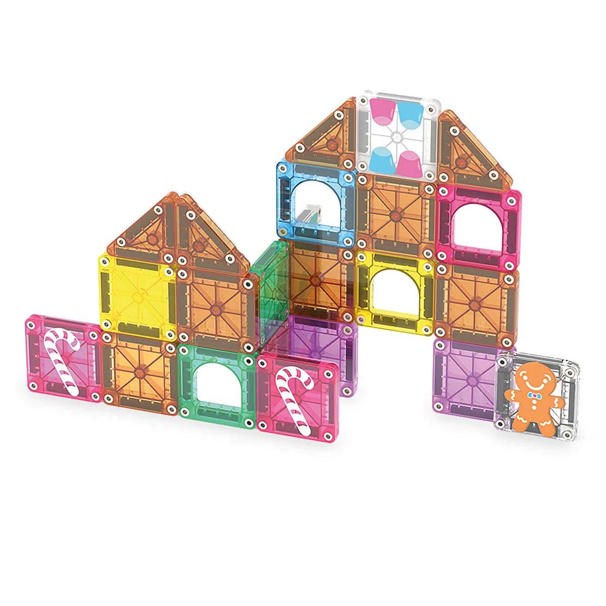 MAGNA-TILES microMags Gingerbread House, Travel set