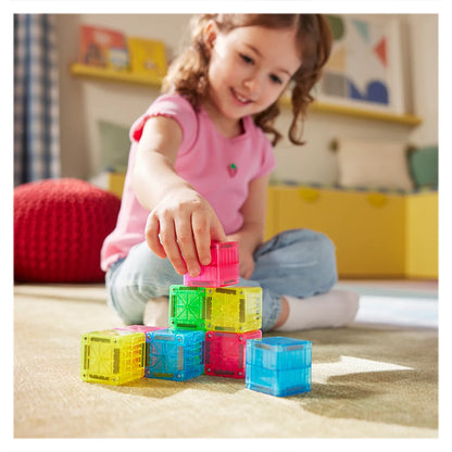 MAGNA-TILES Cubes, primul meu set magnetic
