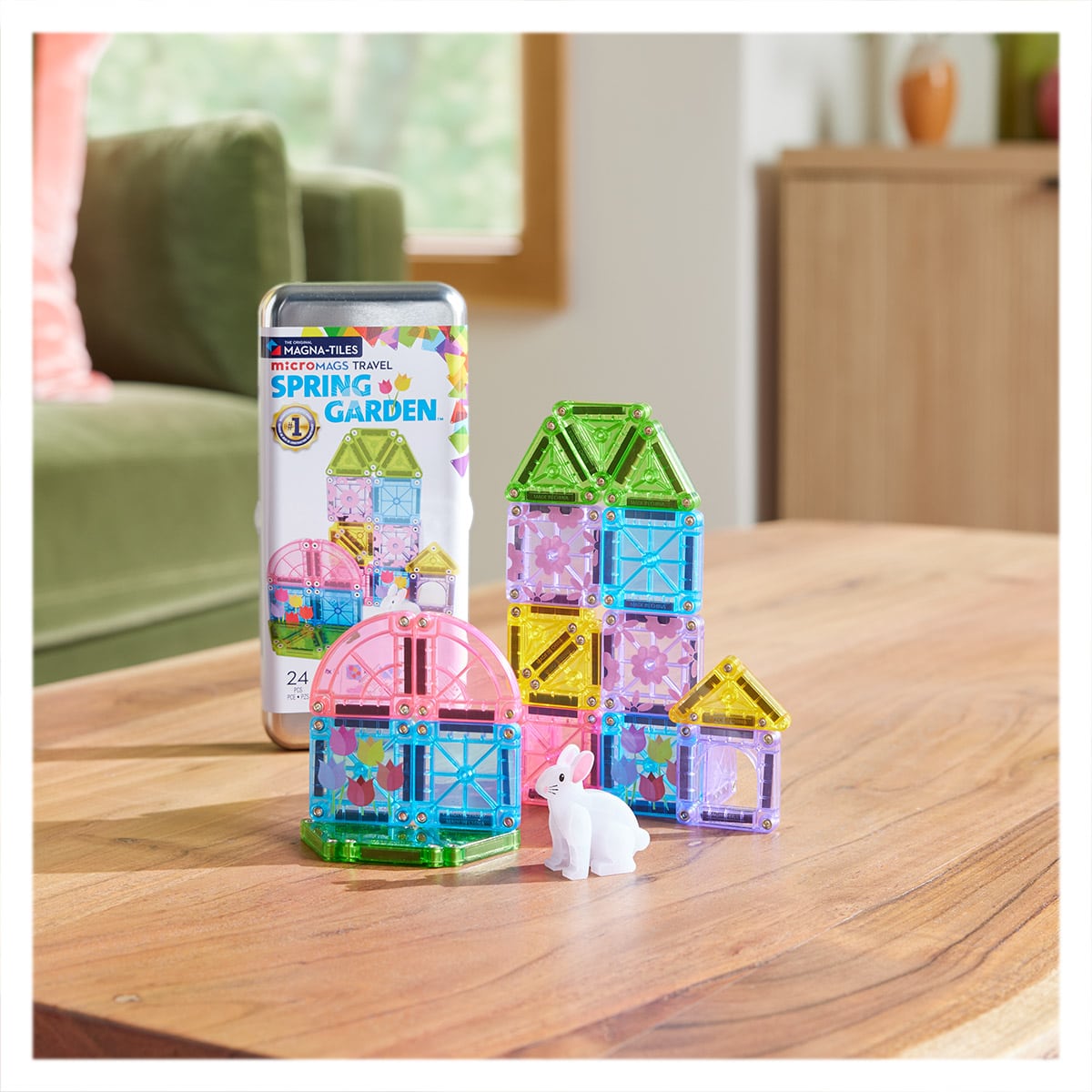 MAGNA-TILES microMags Spring Garden, Travel set