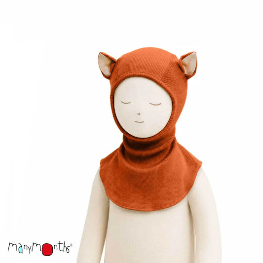 Cagulă ManyMonths Fox din lână merinos - Rich Amber