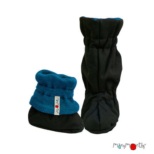 Botoşei ManyMonths Winter Booties Mam*tec pt babywearing - Seabreeze Teal