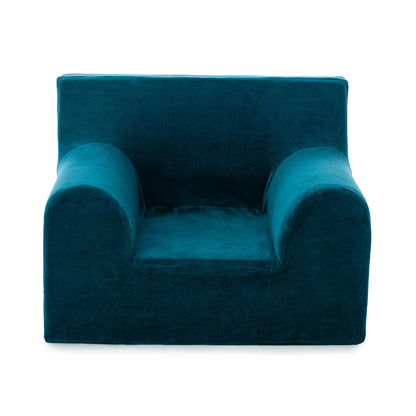 Fotoliu pentru copii Mentă, din catifea - Twindeco