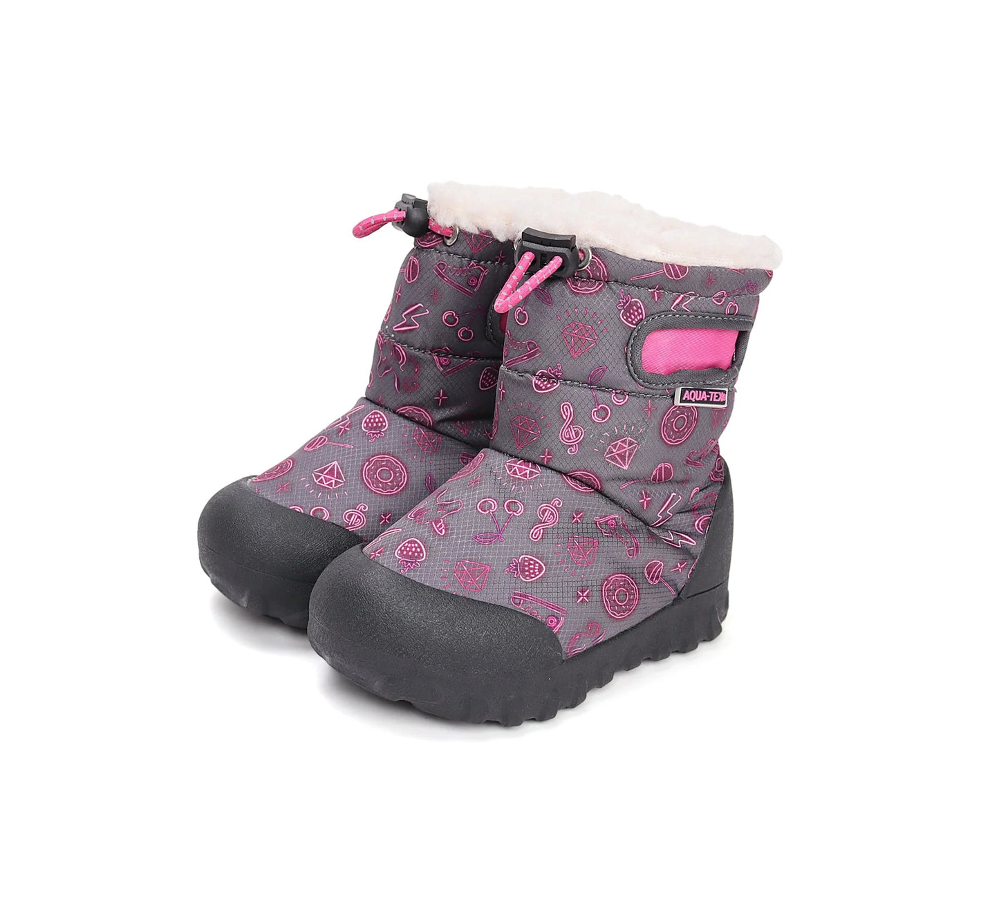 Cizme impermeabile D.D.Step AQUA-TEX - Dark Pink