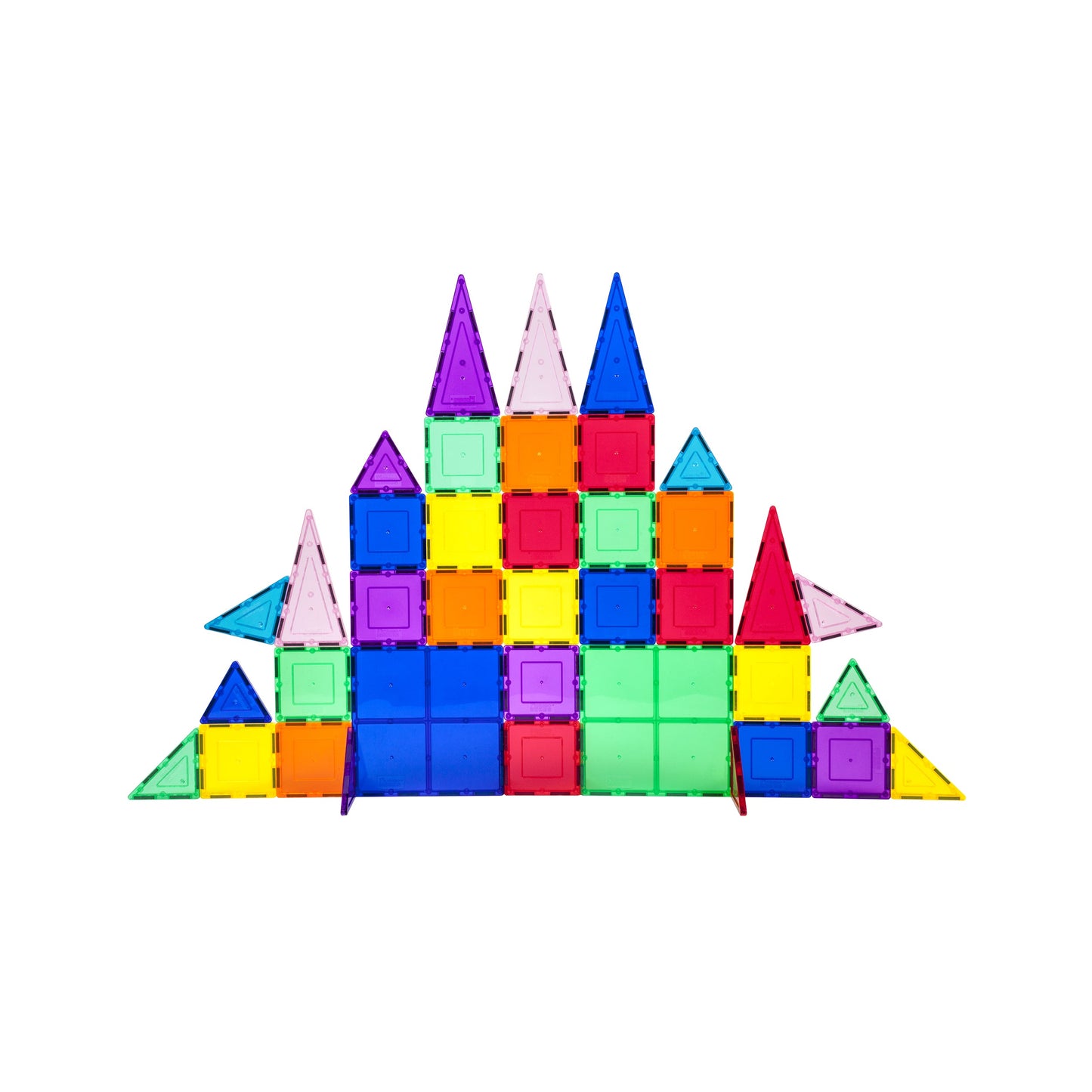 Set PicassoTiles - 61 piese magnetice de construcție colorate
