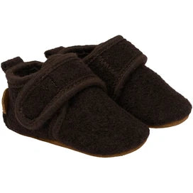 Pantofi interior Mikk-Line din lână - Raisin