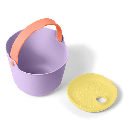 Bucki, găletușă cu sită, mov, Quut Toys