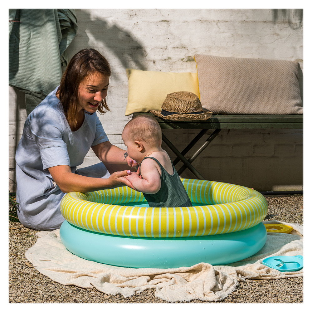 Dippy, piscinǎ gonflabilǎ, 80 cm, albastru deschis, Quut Toys