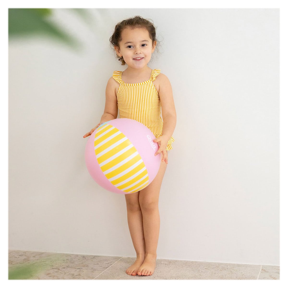 Minge gonflabilă de plajă, roz, Quut Toys