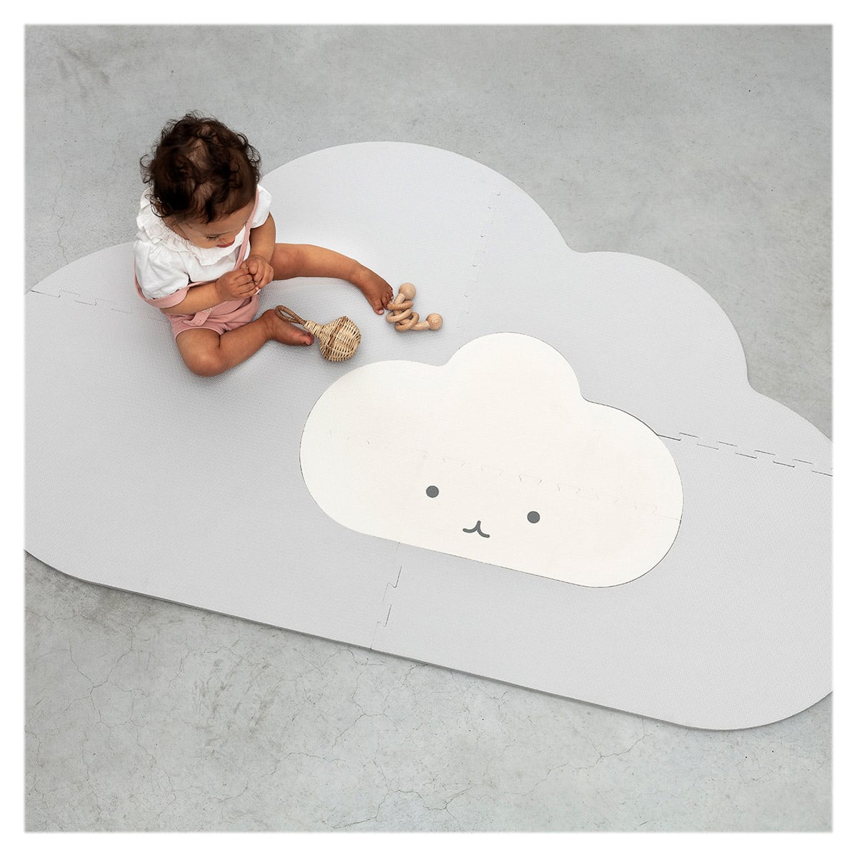 Saltea de joaca din spuma, Norisorul gri, 145 cm - Quut (Copy)
