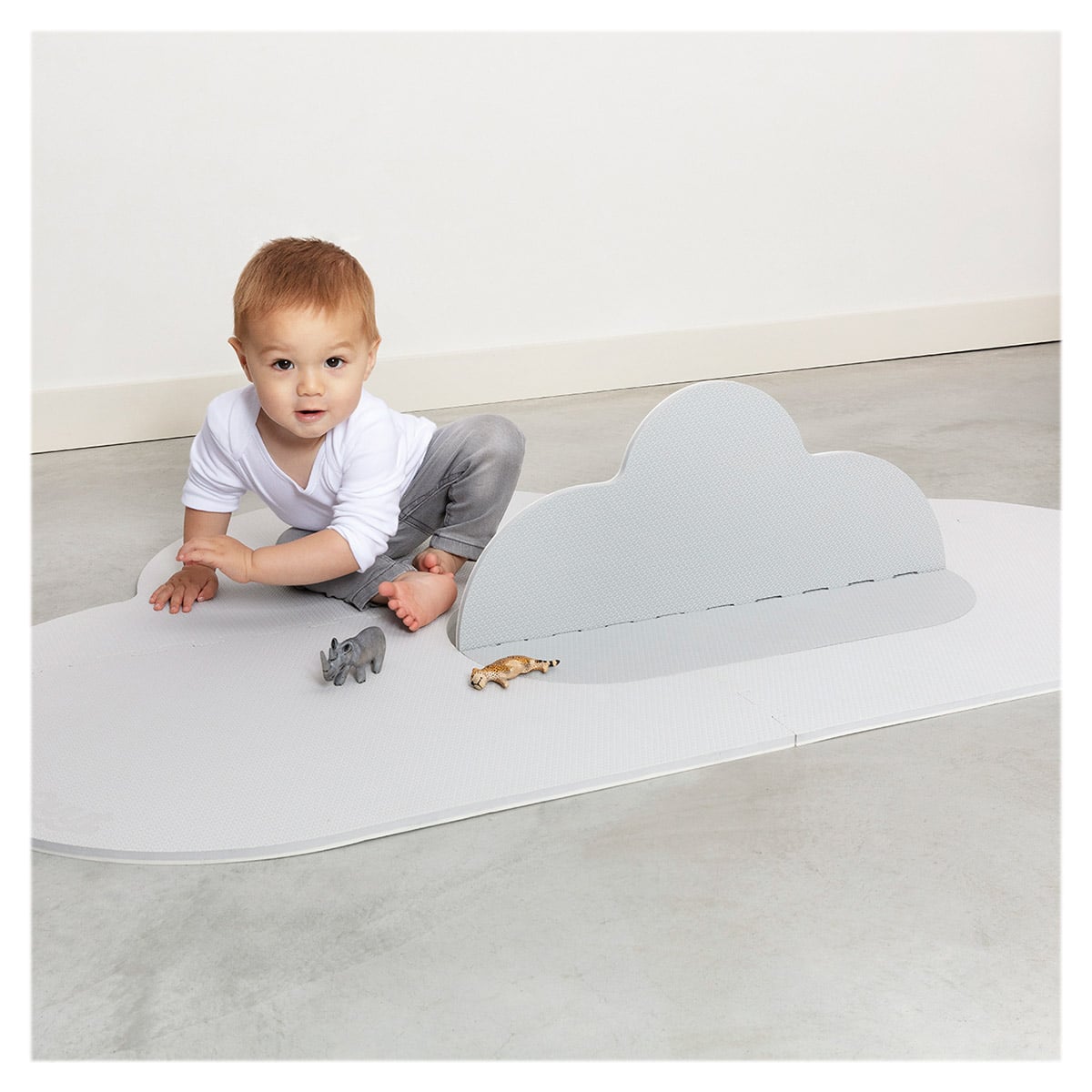 Saltea de joaca din spuma, Norisorul gri, 145 cm - Quut (Copy)