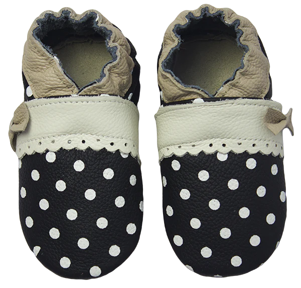 Pantofi interior Rose et Chocolat - Polka Princess Black