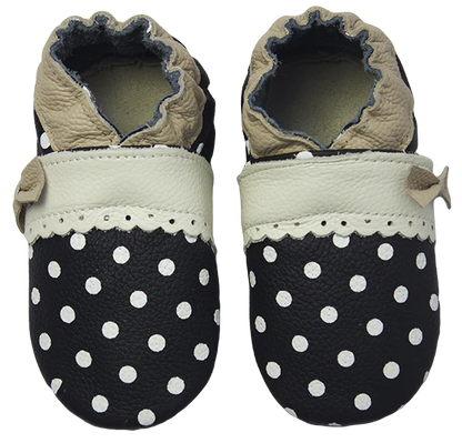 Pantofi interior Rose et Chocolat - Polka Princess Black