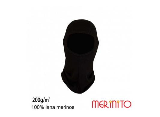 Cagulă copii Merinito 200g lână merinos - Black Abyss - mărime universală