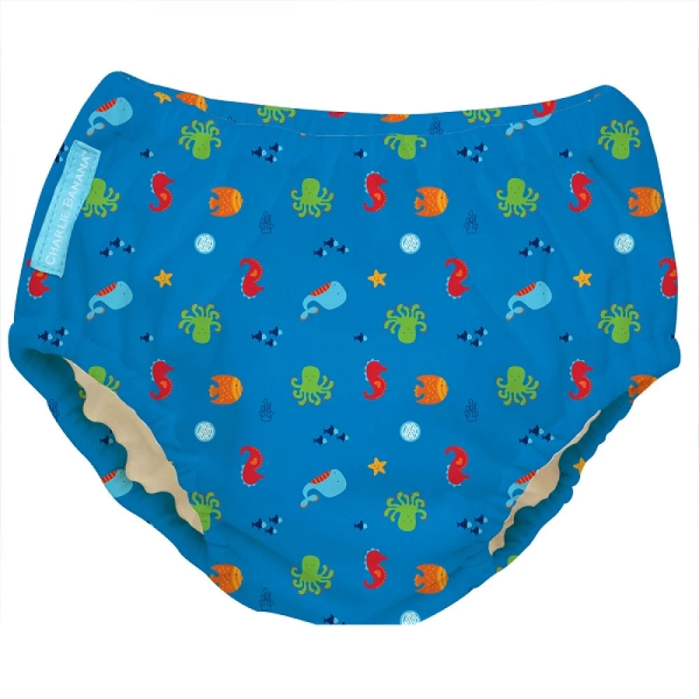 Scutec refolosibil de înot Charlie Banana cu interior de Tencel - Under the sea