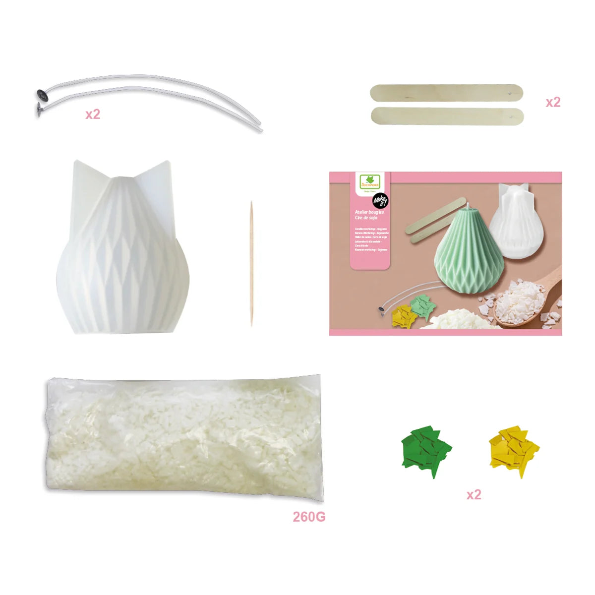 Atelier DIY, lumânări diamant din ceară - Sycomore